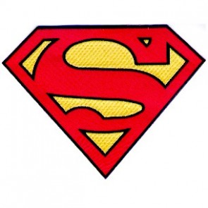 APPLICAZIONI RICAMATE SUPERMAN 200x150mm