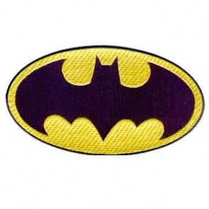 APPLICAZIONI RICAMATE BATMAN 200x110mm