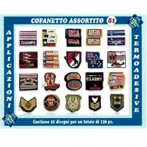 APPLICAZIONI RICAMATE ASSORT. S1 126pz