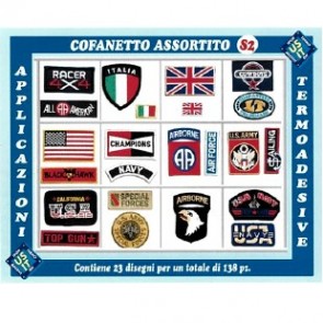 APPLICAZIONI RICAMATE ASSORT. S2 138pz