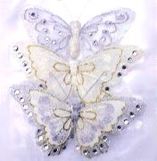 FARFALLE 180/200mm CON STRASS 3pz