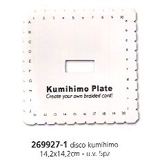KUMIHIMO PLATE QUADRATO 14,2x14,2