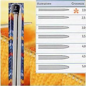 FERRI MAGLIA GRIGIOP.ALLUM. 40cm 2,0mm