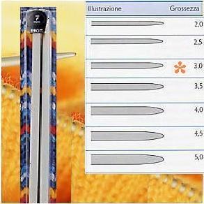 FERRI MAGLIA GRIGIOP.ALLUM. 40cm 3,0mm