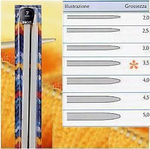 FERRI MAGLIA GRIGIOP.ALLUM. 40cm 3,5mm