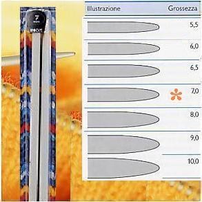 FERRI MAGLIA GRIGIOP.ALLUM. 40cm 7,0mm