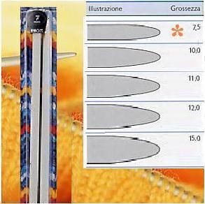 FERRI MAGLIA GRIGIOP.PLAST. 40cm 7,5mm