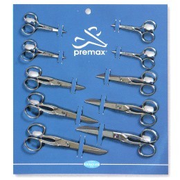 FORBICI CUCITO RICAMO CARTELLA ASS. 10pz