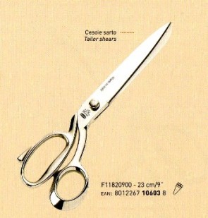 FORBICI SARTO EXTRA NICHEL N.9 23cm