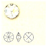 PENDANTS SW LUNA/P 6428 CRY/AB 12mm (12)