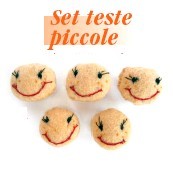 FBTESTPIC TESTA PICCOLA FELTRO 5 pz