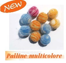 FBWW155-2 PALLINE FELTRO MULTIC. mm.20