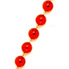 FILO PERLE 6mm ROSSO x20m