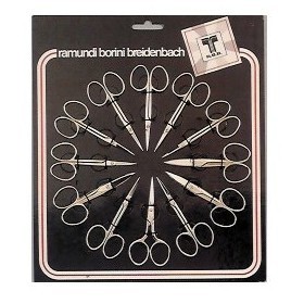 912 FORBICI MANICURE RICAMO ASSORT. 12p