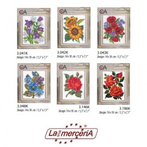 LE VETRINE KIT RICAMO 307 FIORI 1