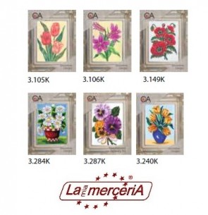 LE VETRINE KIT RICAMO 310 FIORI