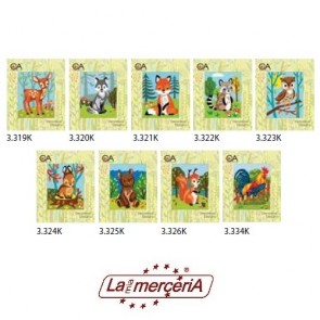 LE VETRINE KIT RICAMO 309 ANIMALI