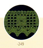 PIZZO COTONE COLORE 249 VERDE 45mm (25)