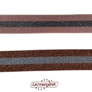 700262 BORDO ELASTICIZZATO LAME' 4cm
