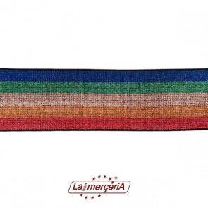 700516 BORDO RIGHE ELASTICIZZ.LAME' 4cm