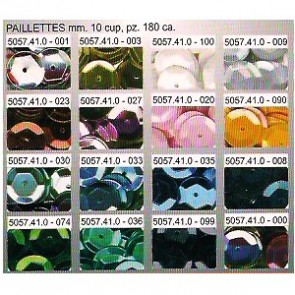 PAILLETTES CUP COUVETTE 10mm 180pz