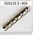 PERLE METALIZZATE 23x4mm 4pz