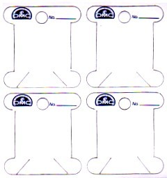 6101/12 FARFALLINE CARTONE DMC bl 56pz