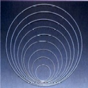 607-50 ANELLO METALLO BIANCO diam. 50cm