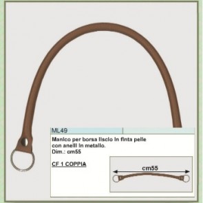 ML049 MANICO BORSA FINTA PELLE 55cm