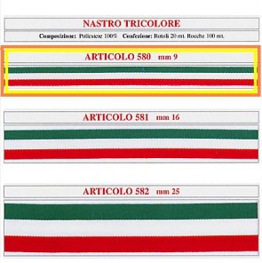 580 NASTRO TRICOLORE 09mm (20)