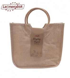 7412-01 BORSA JUTA 35x40x15cm C/MANICO