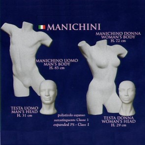 POLIS MANICHINO BUSTO DONNA UOMO