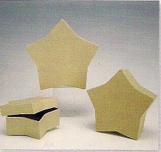 CARTONE SCATOLA STELLA 3pz