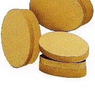 04146 SCATOLA CARTONE OVALE 16,5x2