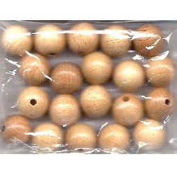 PERLE LEGNO NAT LUCIDA 15mm 20pz