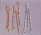 PERNI CON GANCETTO 35/ 8mm ARGENTO (144)
