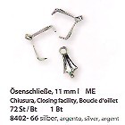 PENDENTE CHIUSURA 11mm ARGENTO (72)