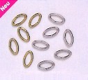 ANELLINO OVALE 7mm COL.ORO 40pz