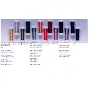FILO DI FERRO LACCATO ARGENTO mm0,3x20m