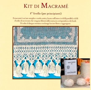 KIT CRISTINA CENTRO MACRAME' CON VIDEO