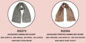 SI2273 SCIARPA JACQUARD ANIMALIER