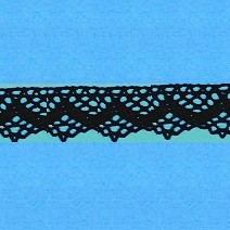 125 PIZZO COTONE NERO H-15mm (20)