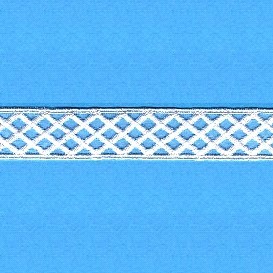 237059 PIZZO MACRAME INCASSO BIANCO