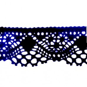32589/006 PIZZO COTONE BLU H 45mm (25)