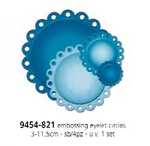 EMBOSSING EYELET CIRCLES 3x11,5cm 4pz
