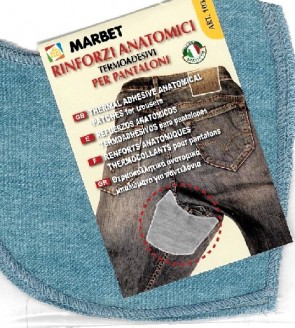 Toppe Jeans termoadesive in tessuto DENIM - 29 Marbet