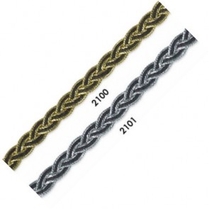 460205 TRECCIA METALLIZZATA BICOLORE