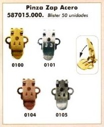 587015.000 CLIPS PINZA PER SCARPE 50pz
