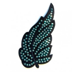 897304  APPLICAZIONE FOGLIA C/PAILLETTES