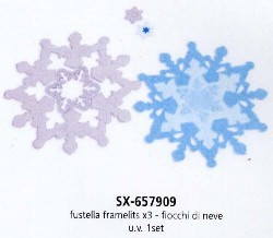 657909 FUSTELLA FRAMELIT 3x FIOCCHI NEVE